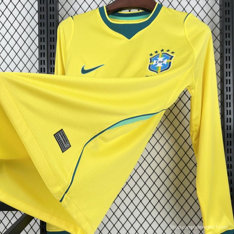 2026 Mens Brazil World Cup Home Long Sleeve Jersey