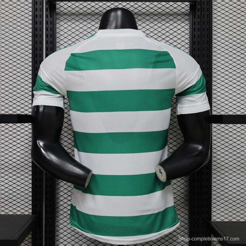 Player Version 26/27 Celtic Green & White Hooped Home Jersey