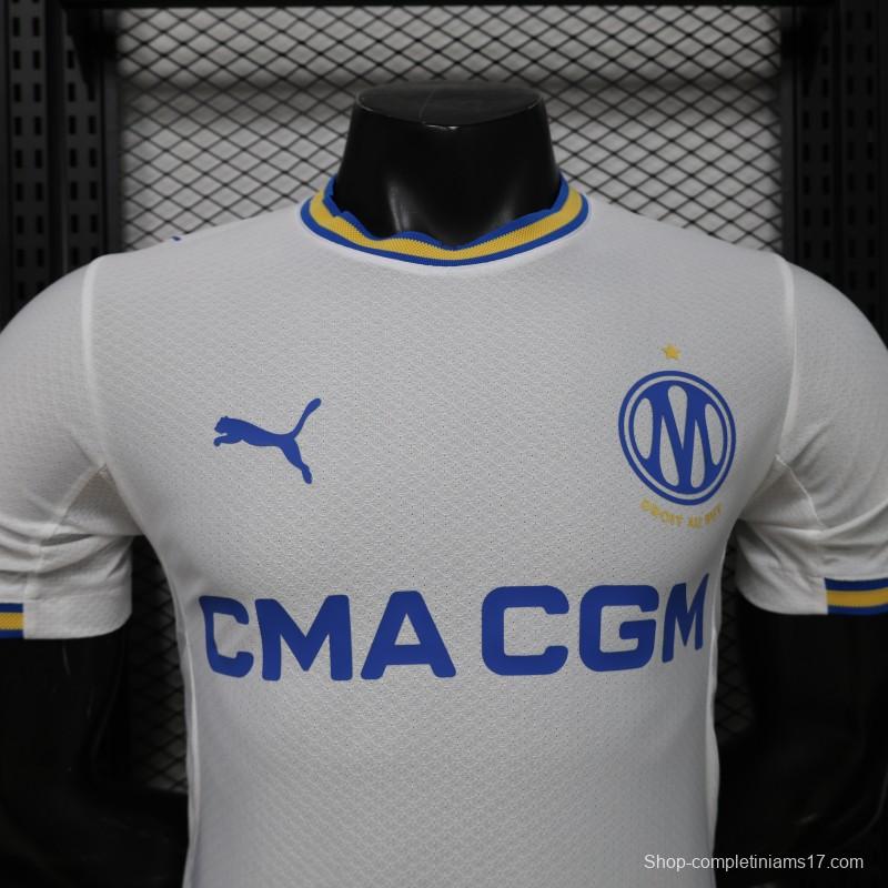 Player Version 26/27 Olympique de Marseille White Home Jersey