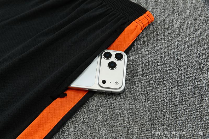 26/27 Netherlands Home Orange Short Sleeve + Soccer Shorts