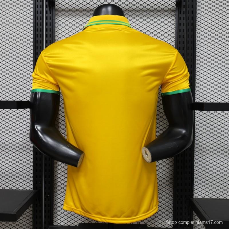 Player Version 2026 Brazil × Jordan Brand Yellow Special Edition Home Jersey