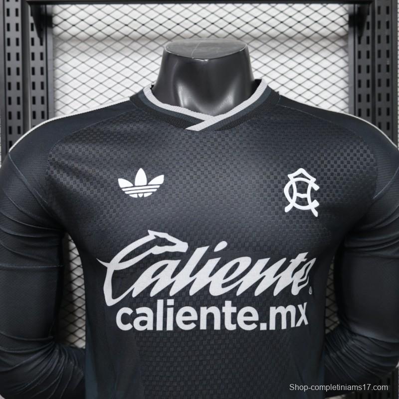 Player Version 26/27 Club América Charcoal Black Long Sleeve Away Jersey