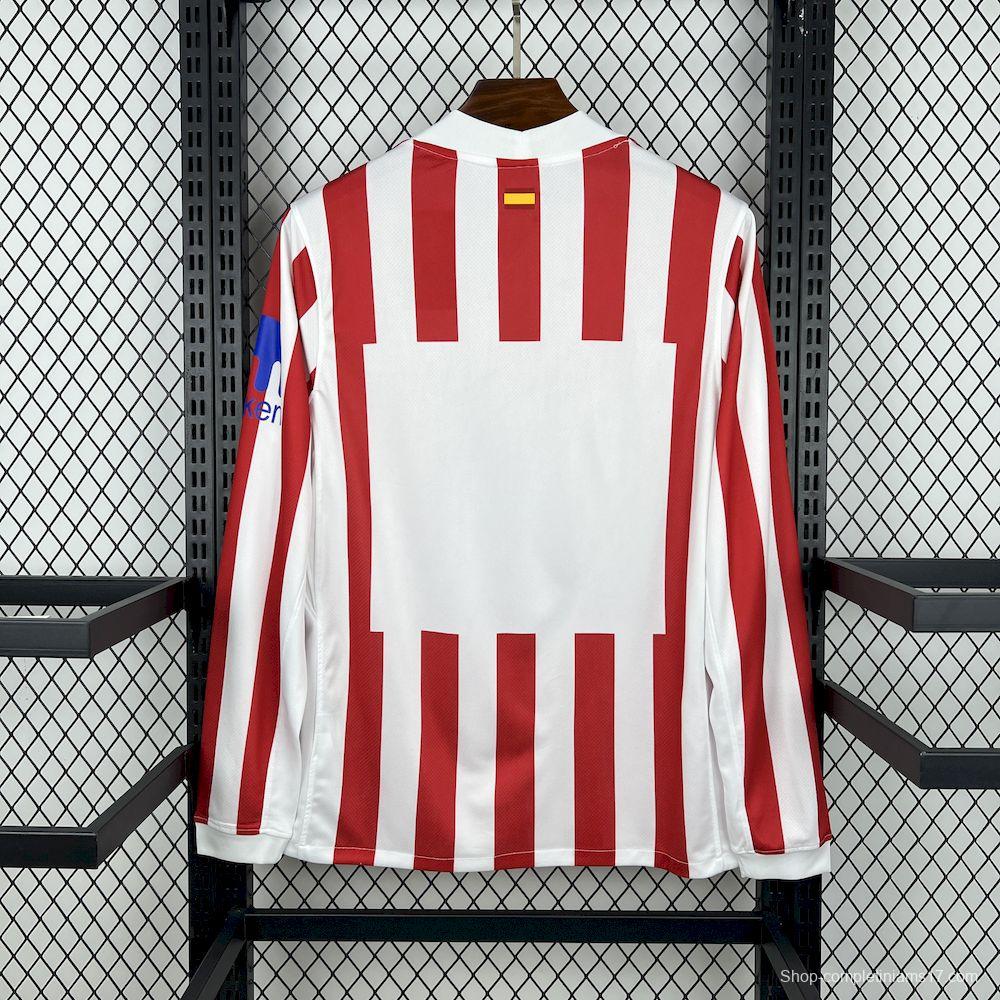 2025/26 Mens Atletico Madrid Home Long Sleeve Jersey