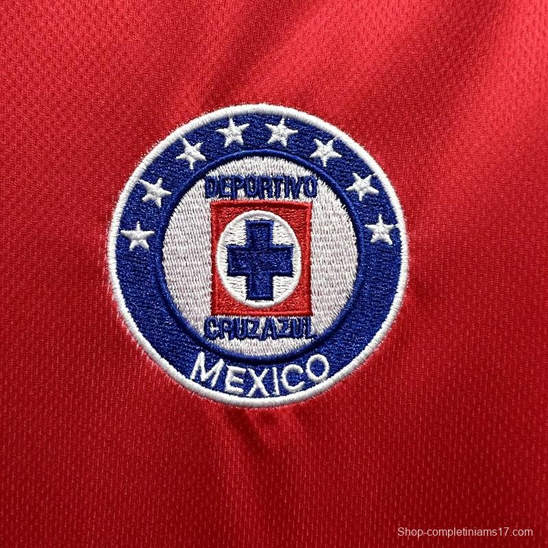 Retro 96/97 Cruz Azul Third Red Jersey