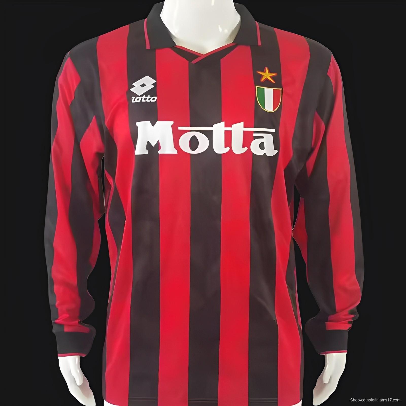 Retro 93/94 AC Home Long Sleeve Jersey