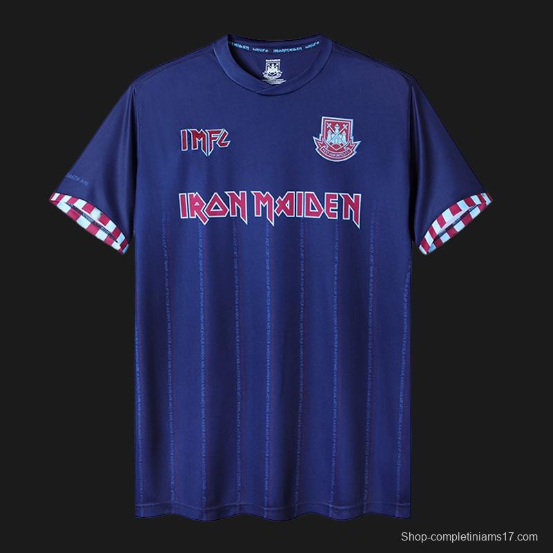 Retro 22/23 Iron Maiden X West Ham Navy Jersey