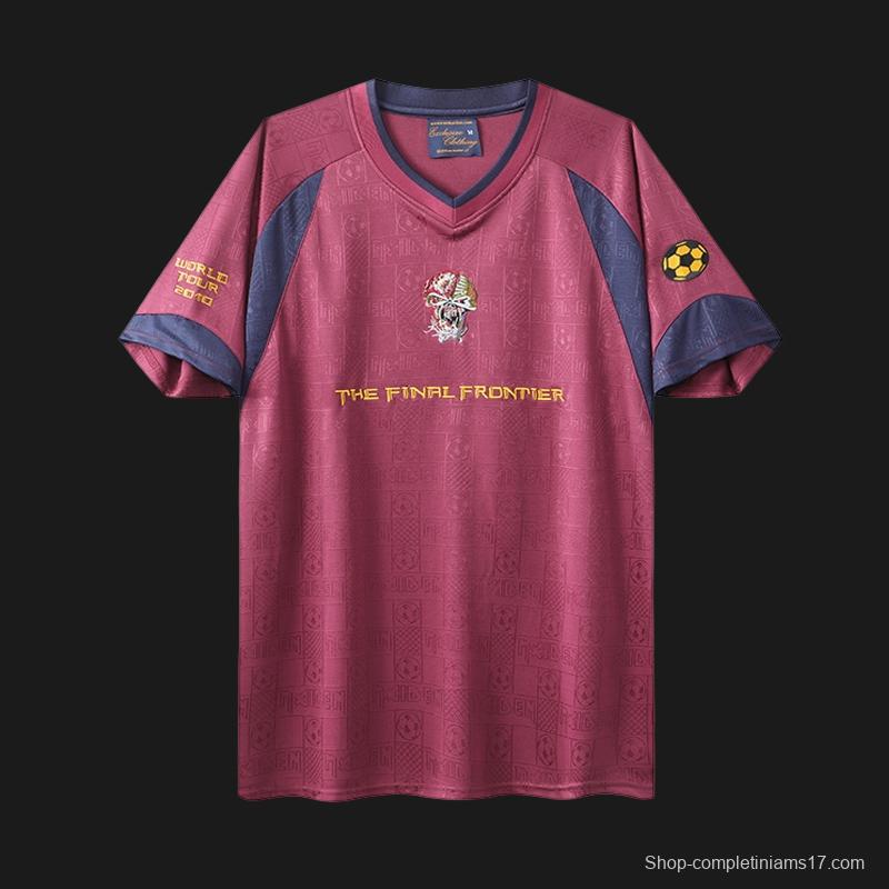 Retro 2010 West Ham United x Iron Maiden Away Jersey