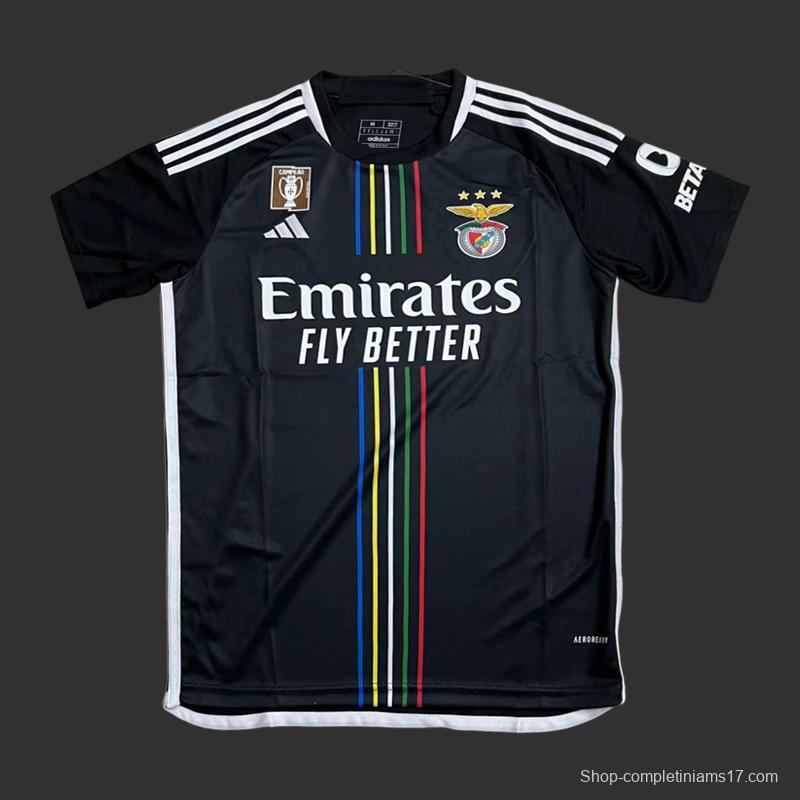 23 24 Benfica Away Black Jersey