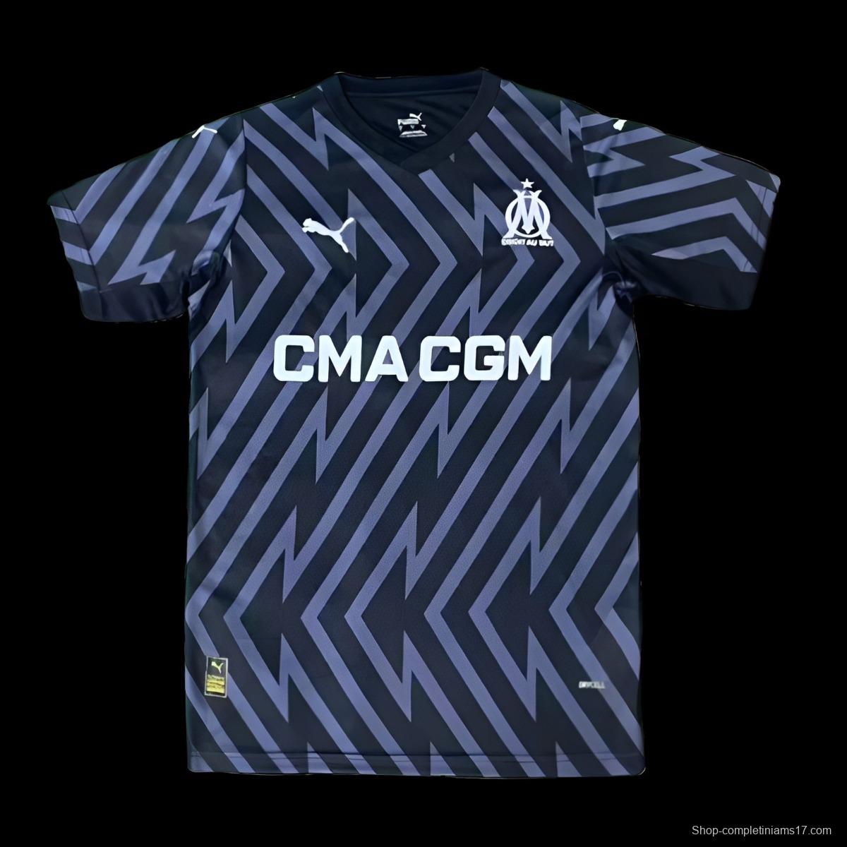 23/24 Olympique Marseille Black Goalkeeper Jersey