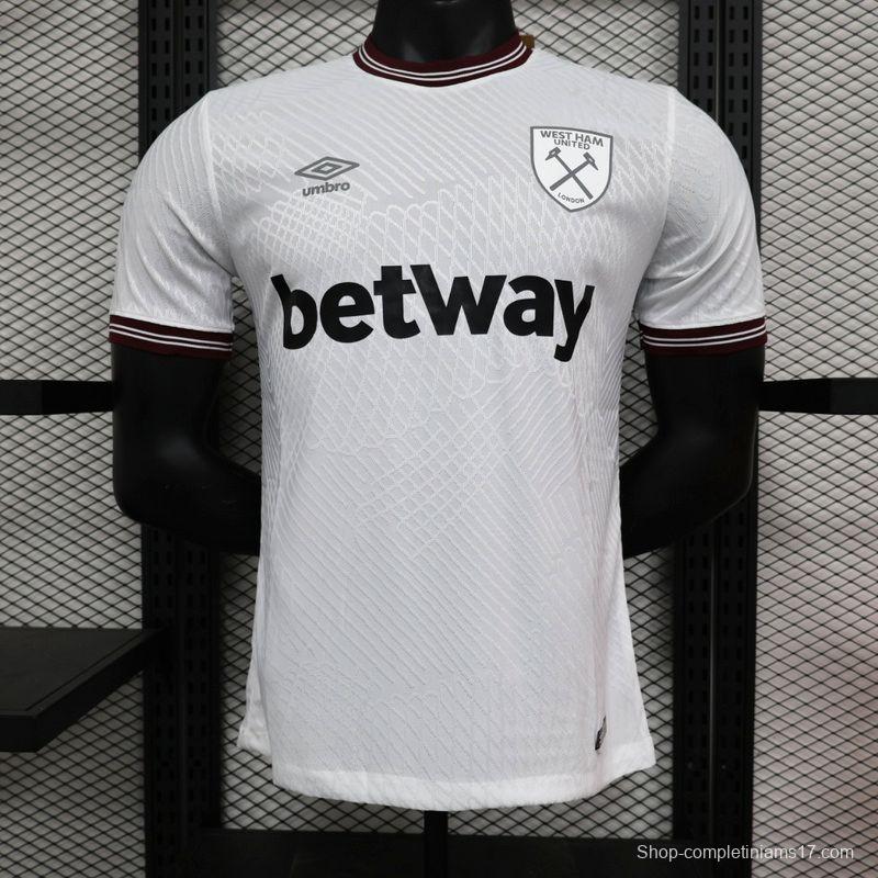 Player Version 23/24 West Ham United Away Jersey