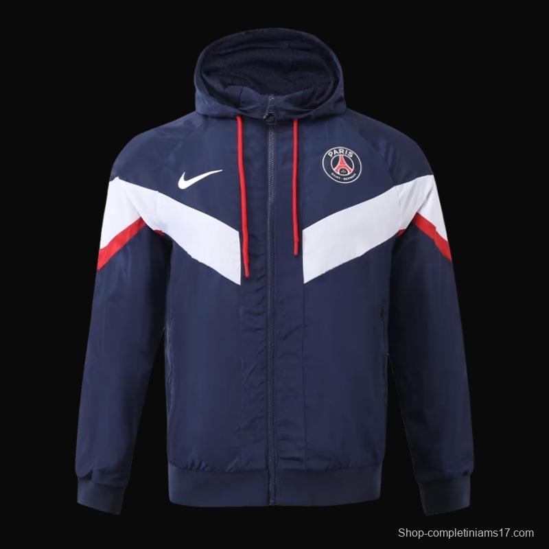 23/24 PSG Navy White Windbreaker