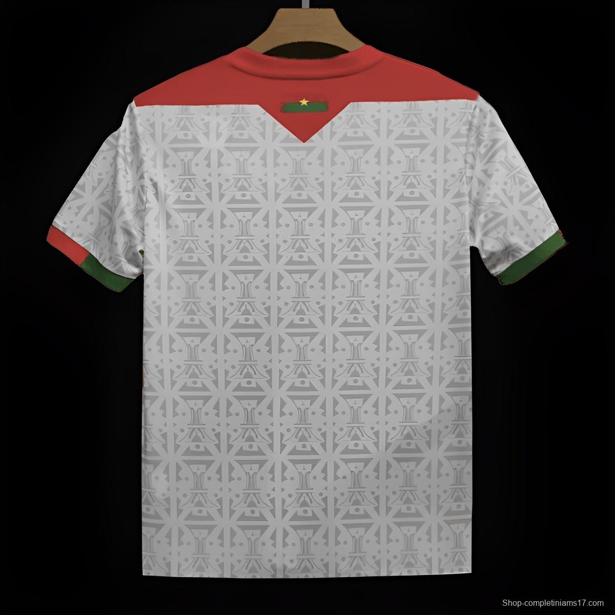 2024 Burkina Faso Away White Jersey