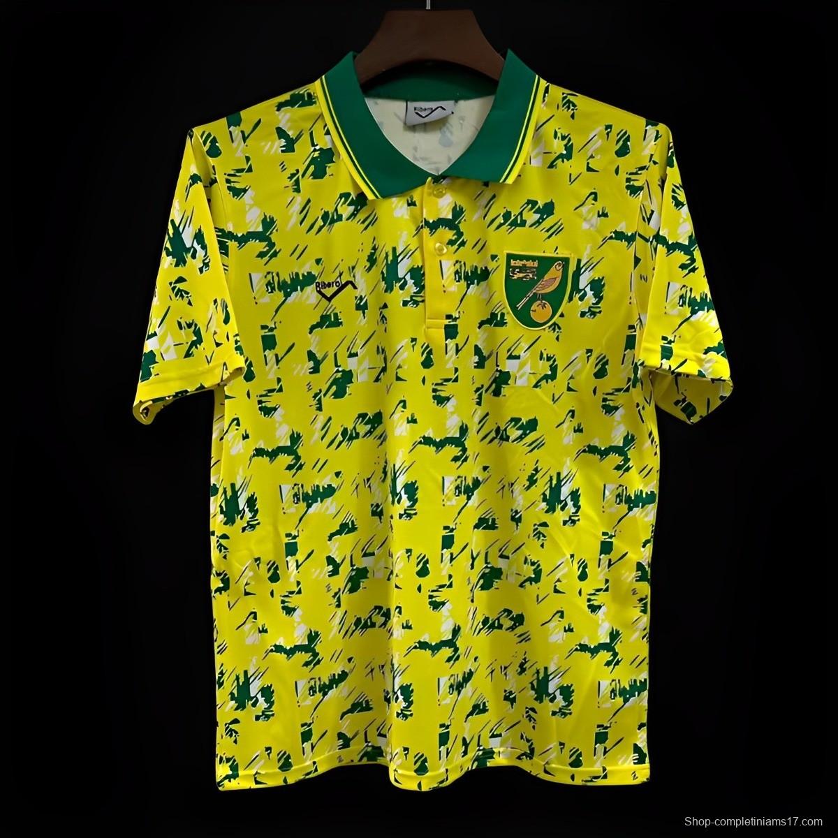 Retro 92/94 Norwich City Home Jersey