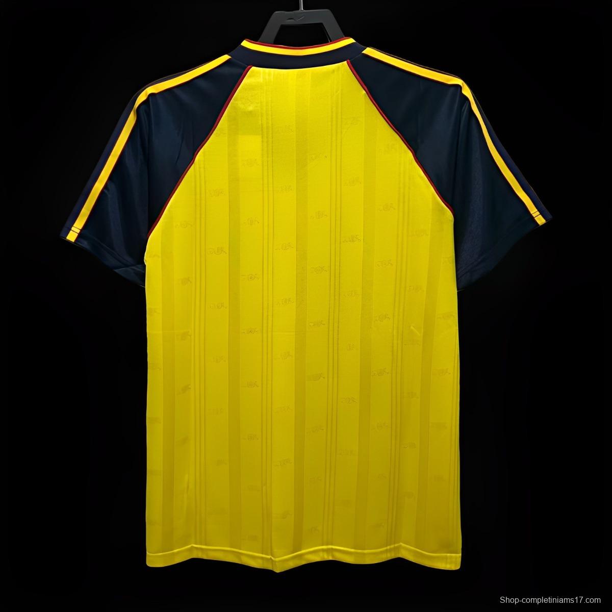 Retro 88/90 Arsenal Away Yellow Jersey