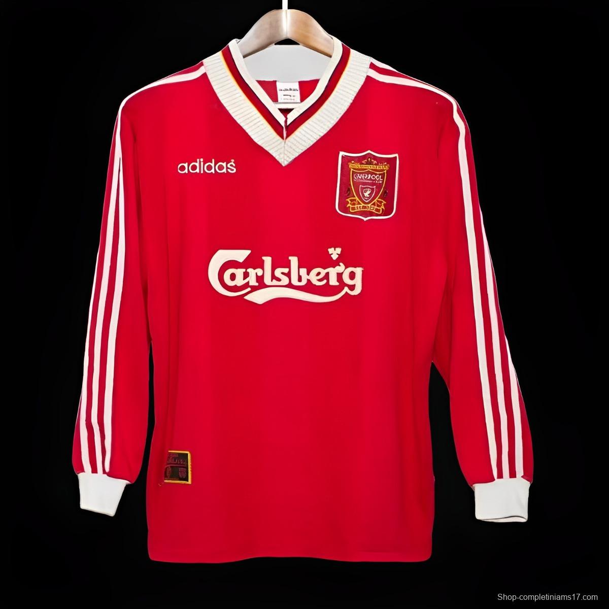 Retro 95/96 Liverpool Home Long Sleeve Jersey