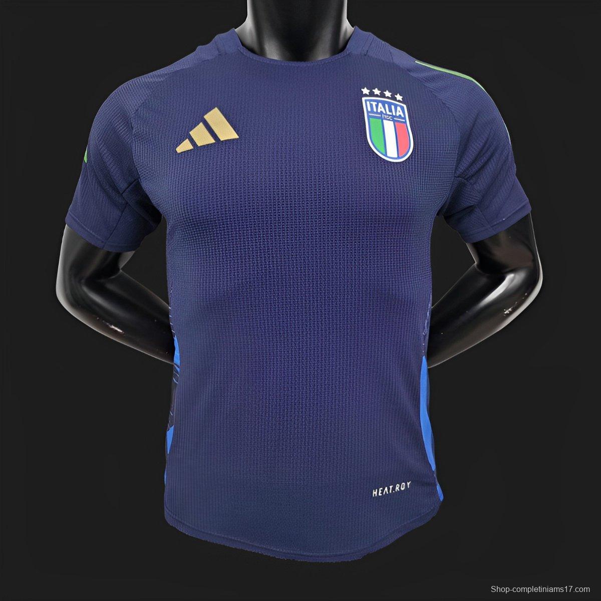 Player Version 2024 Italy Navy Special Jersey