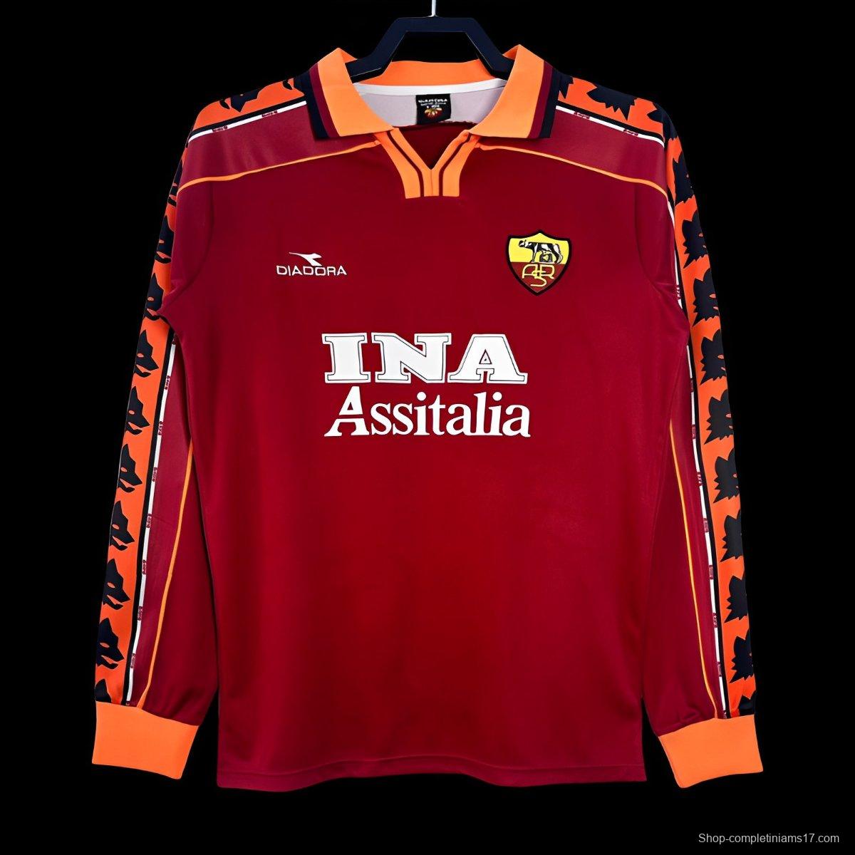 Retro 98/99 Roman Home Long Sleeve Jersey