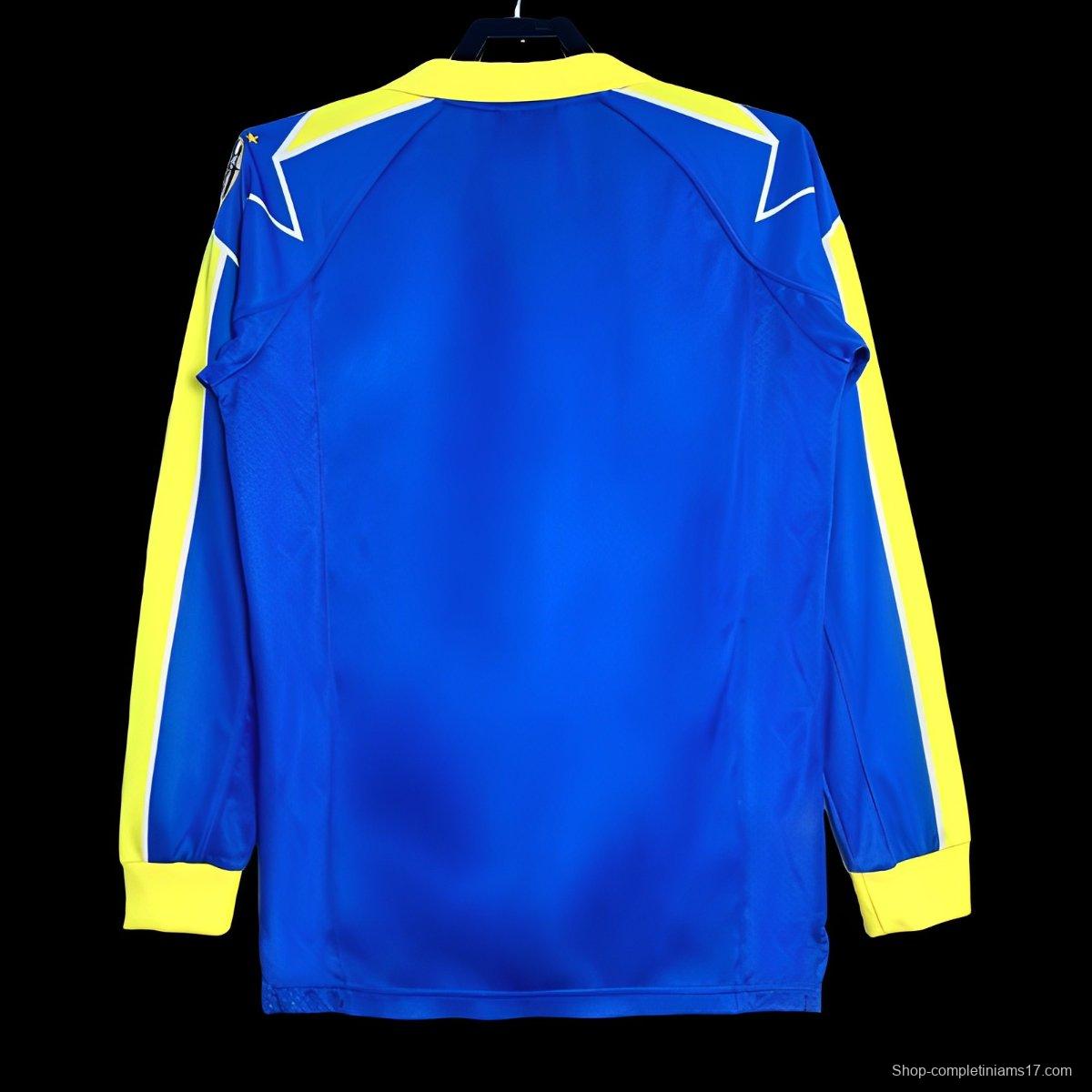 Retro 97/99 Juventus Away Blue Long Sleeve Jersey