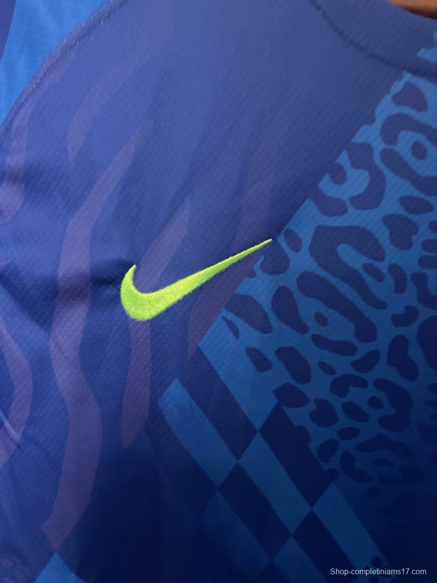 2025 Brazil Away Blue Jersey