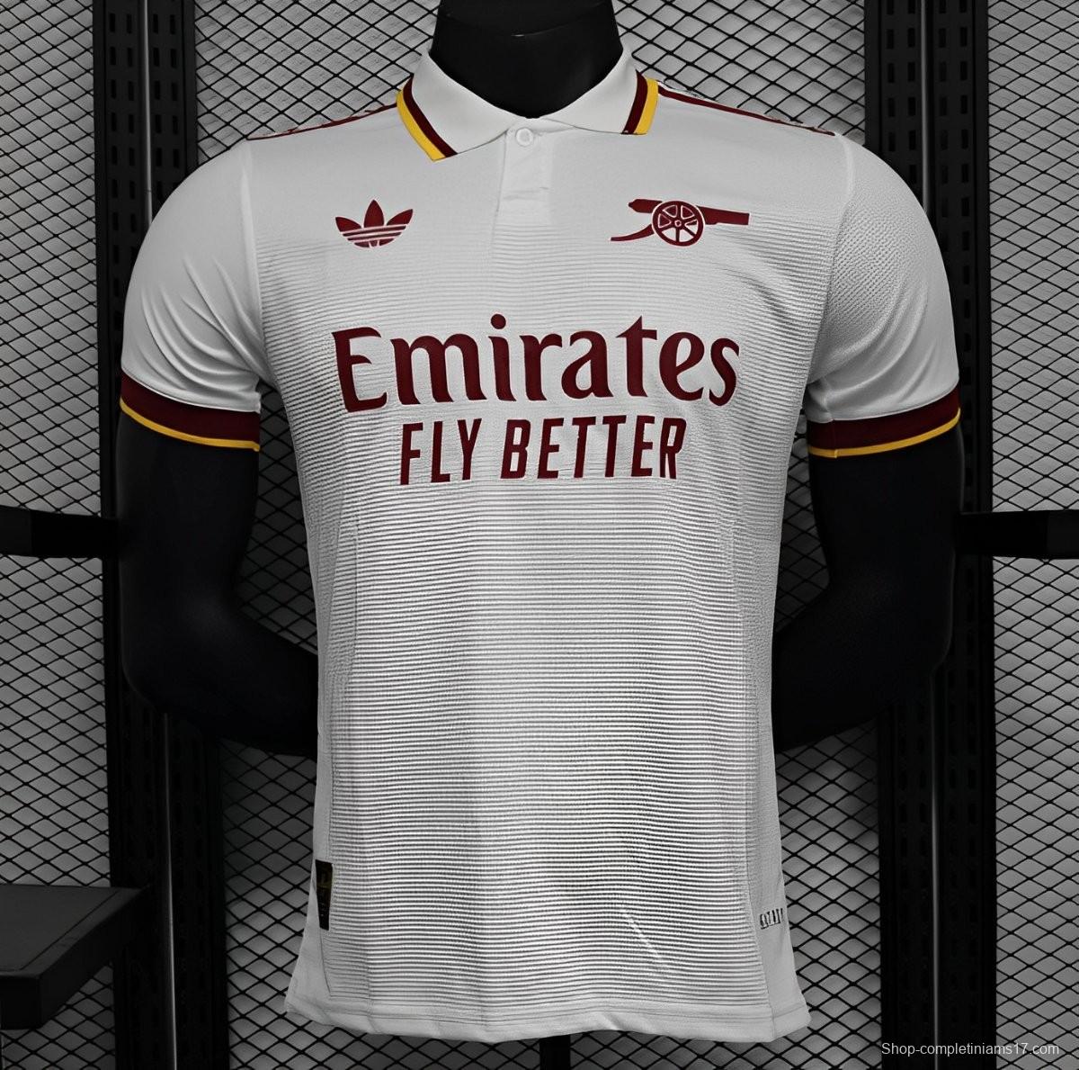 25/26 Player Version Arsenal Special WHITE POLO Jersey