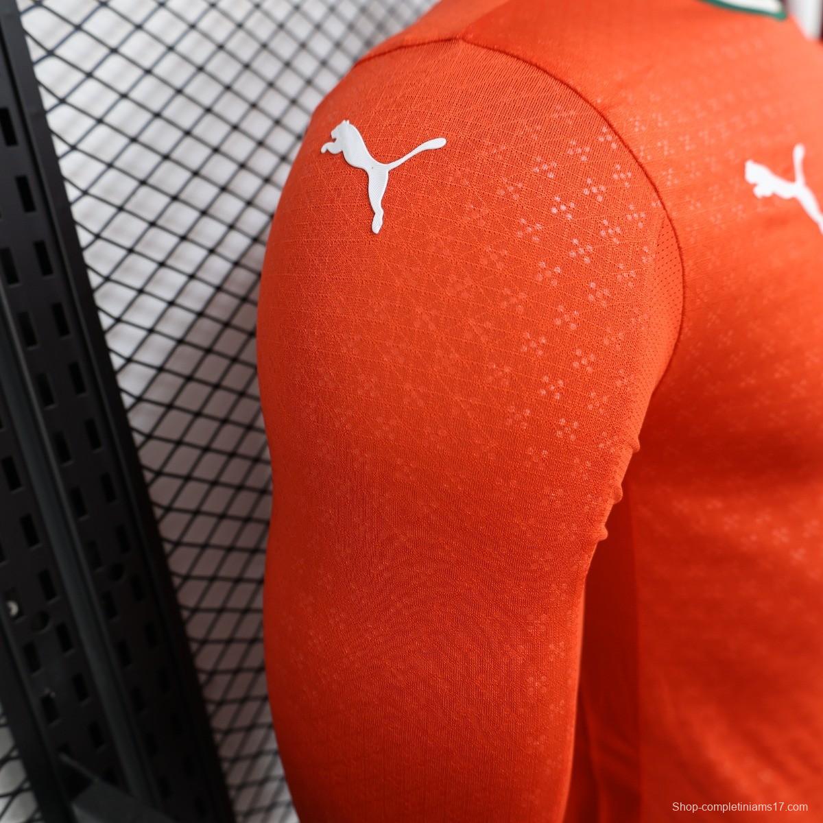 Player Version 2025 Portugal Home Long Sleeve Jersey