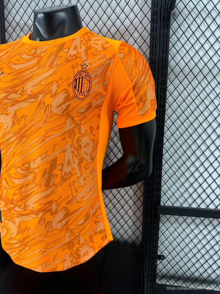 Player Version 25/26 AC Milan Goalkeeper Third Orange Jersey