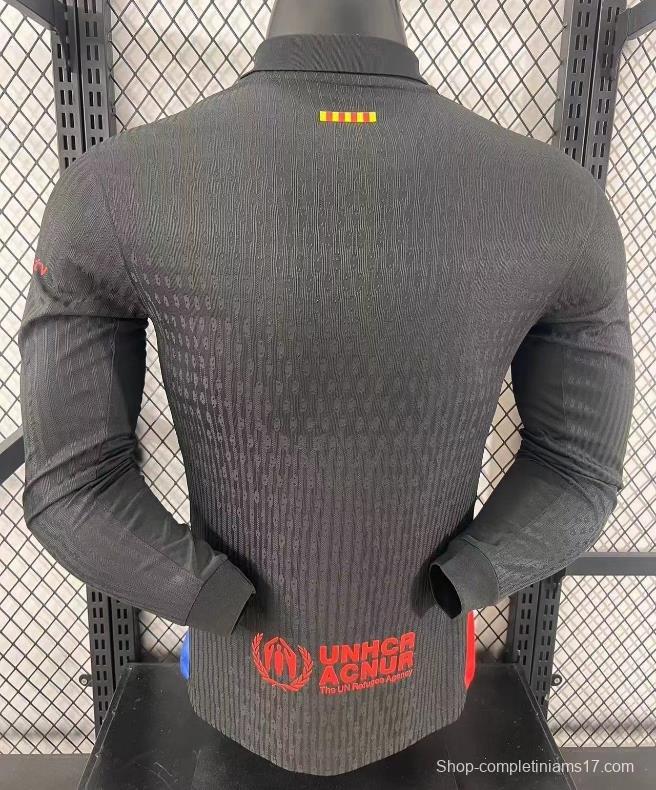 Player Version 24/25 Barcelona x Travis Scott Away Long Sleeve Jersey