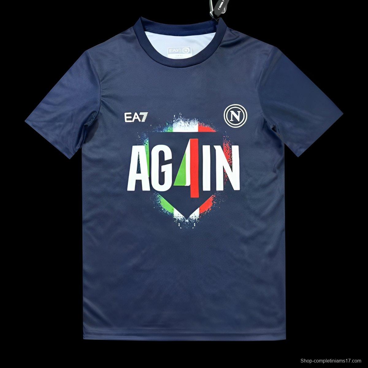 25/26 Napoli Campione 2025 Again Navy T-shirt