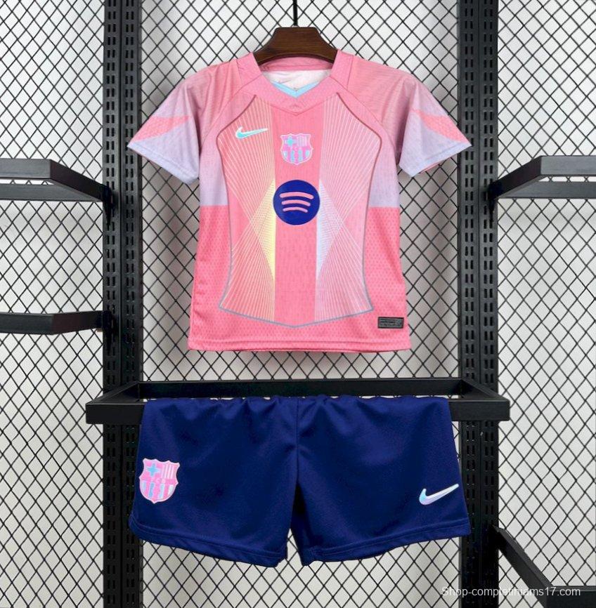 25/26 Kids Barcelona Pink Special Jersey