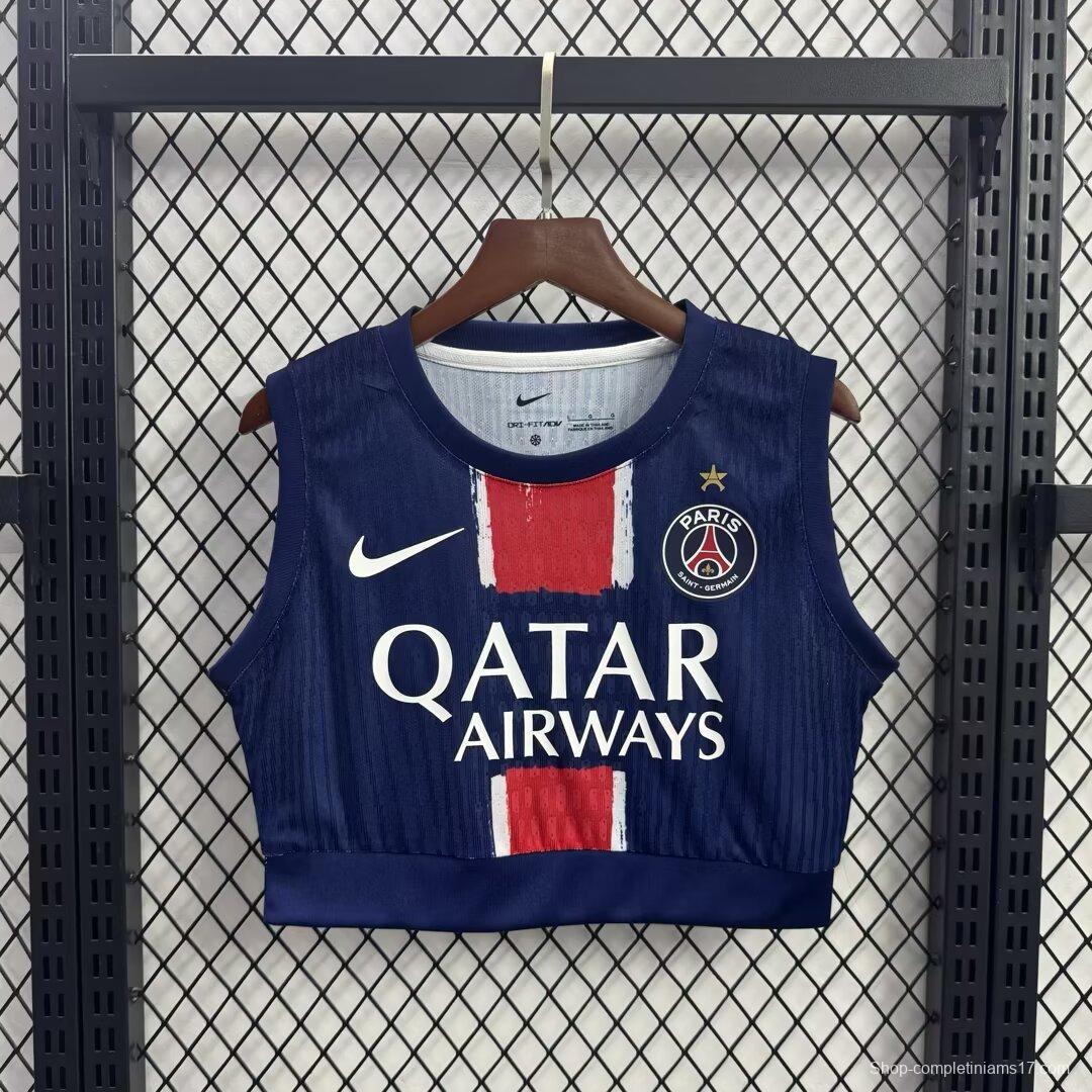 1 Star Women's 25/26 Paris Saint-Germain PSG Navy Blue  Athletic Tank Top