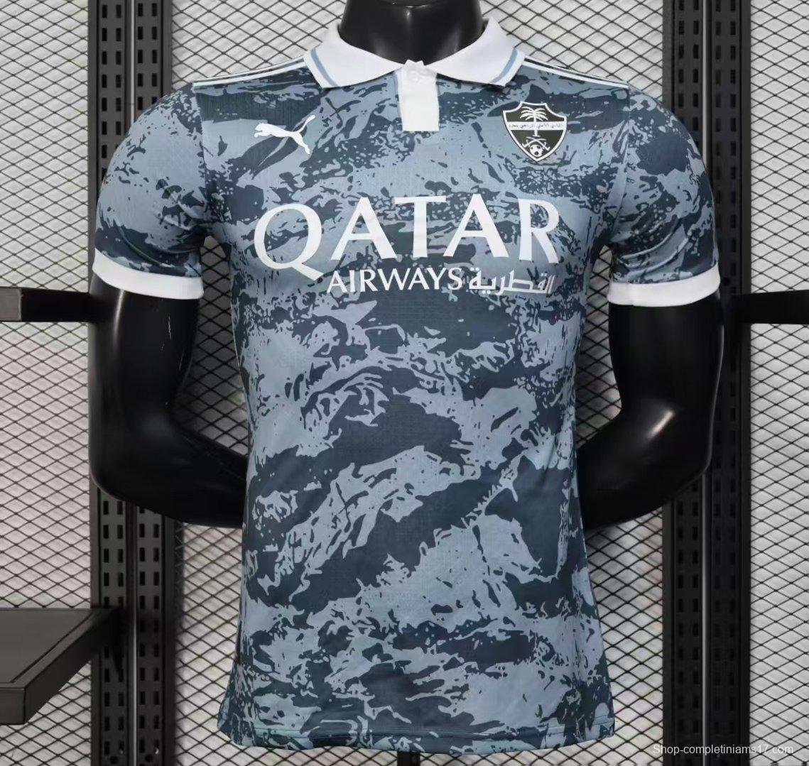Player Version 25/26 Al-Ahli Gray with Camouflage Pattern Jersey
