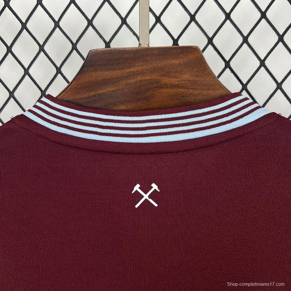 25/26 west Ham United Home Jersey