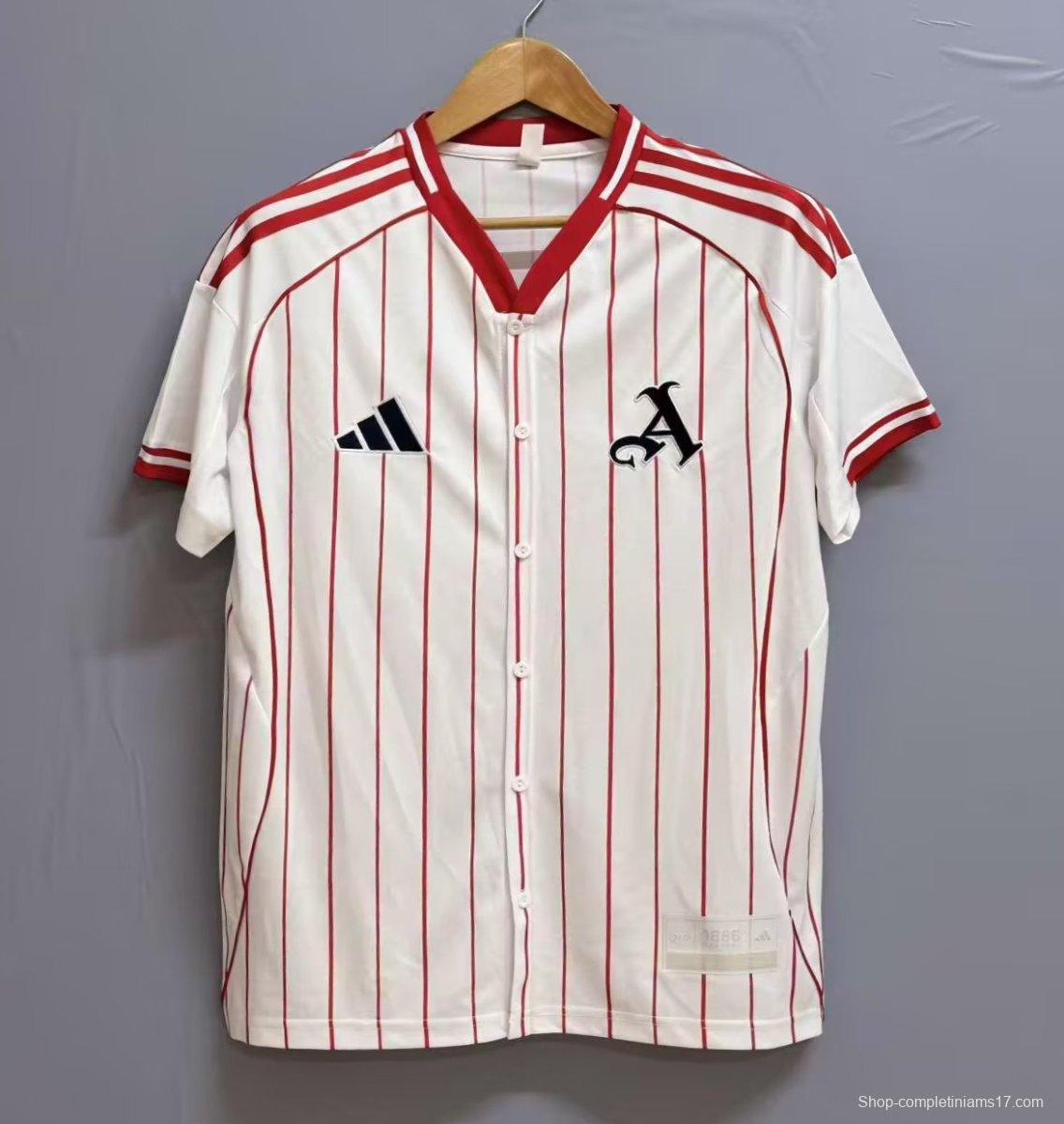 25/26 Arsenal US Pack Baseball White Jersey