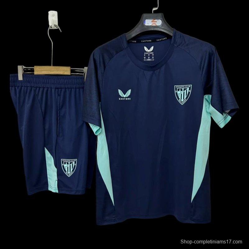 2526 Athletic Bilbao Training Jersey Royal Blue+Shorts