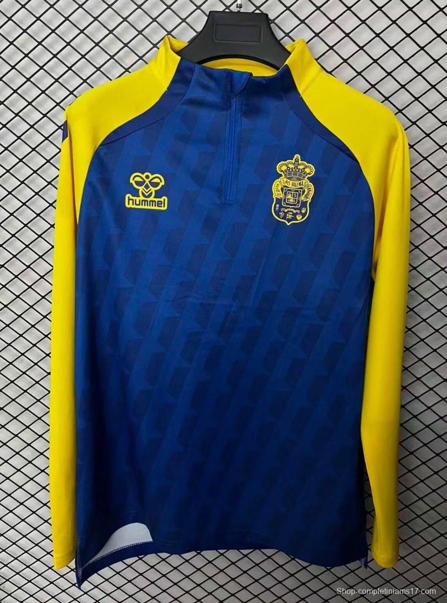 25/26 Las Palmas Half Zipper Yellow/Blue Jacket