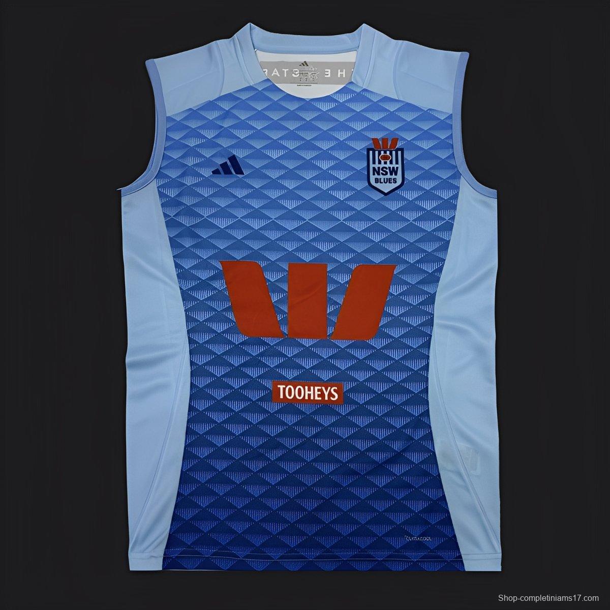 2026 NSW Blues Sky Blue with Diamond Pattern Women's Jersey