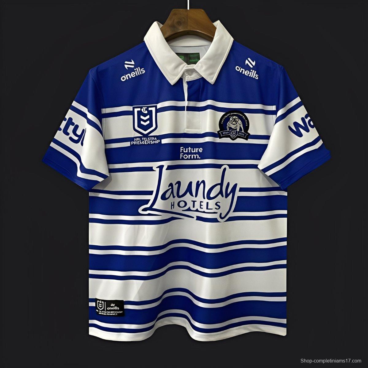 25/26 Canterbury-Bankstown Bulldogs Blue and White Hoops Jersey