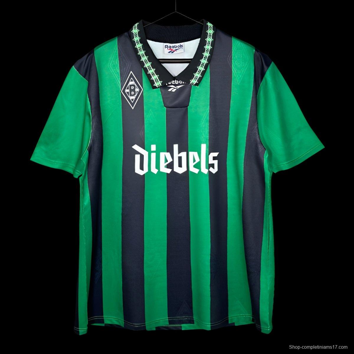 Retro 95/96 Borussia Mönchengladbach Away Green/Black Jersey