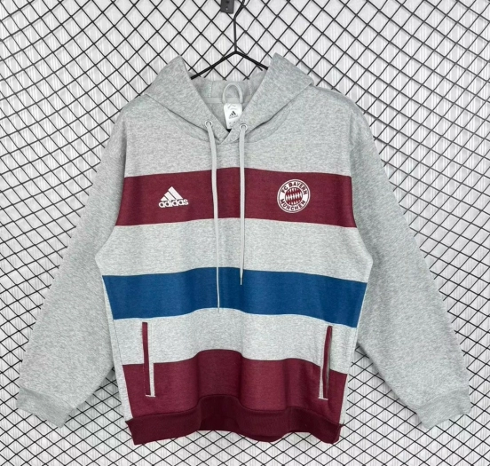 Retro 14/15 Bayern Munich Grey Hoodie