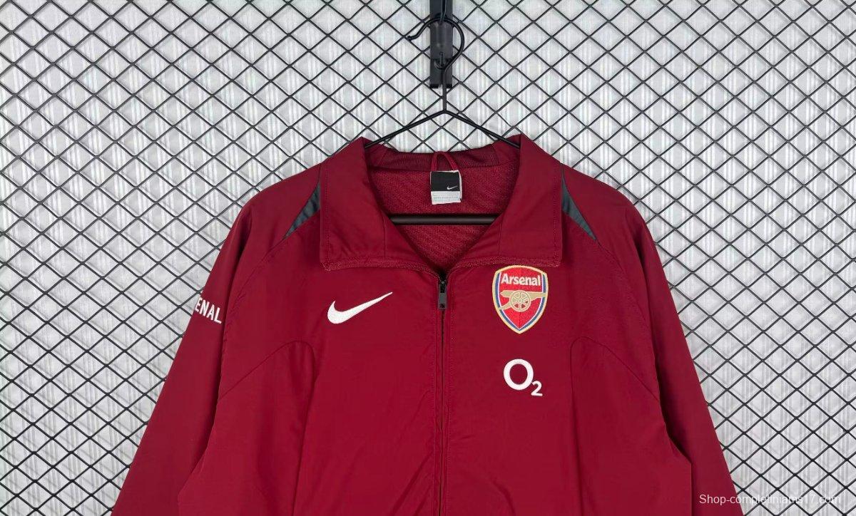 Retro 05/06 Arsenal Third Wine Windbreaker