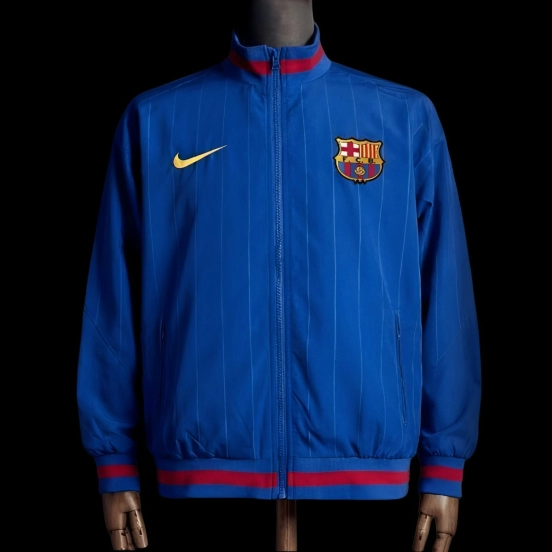 2026 Barcelona Blue Jacket Windbreaker