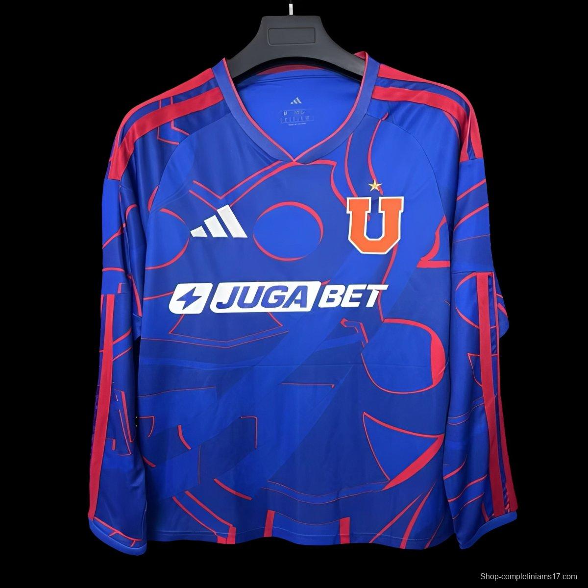25/26 Club Universidad de Chile Home Long Sleeve Jersey