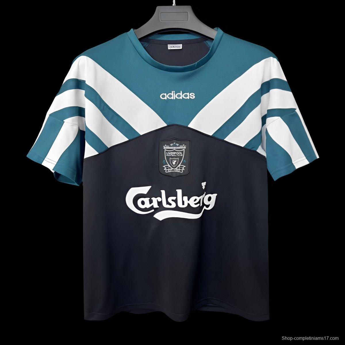 Retro 95/96 Liverpool Adidas Cotton Tee Jersey