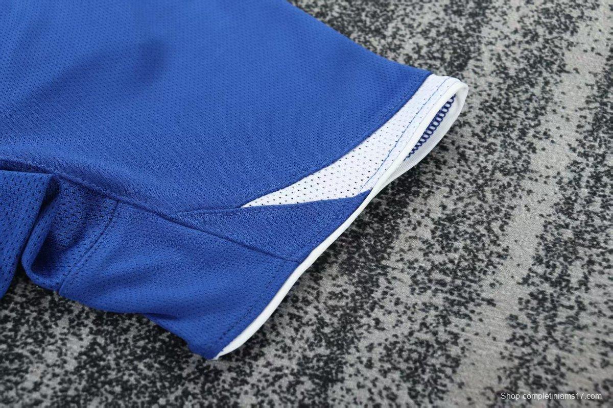 Retro Kids 2004 Brazil Away Blue Jersey