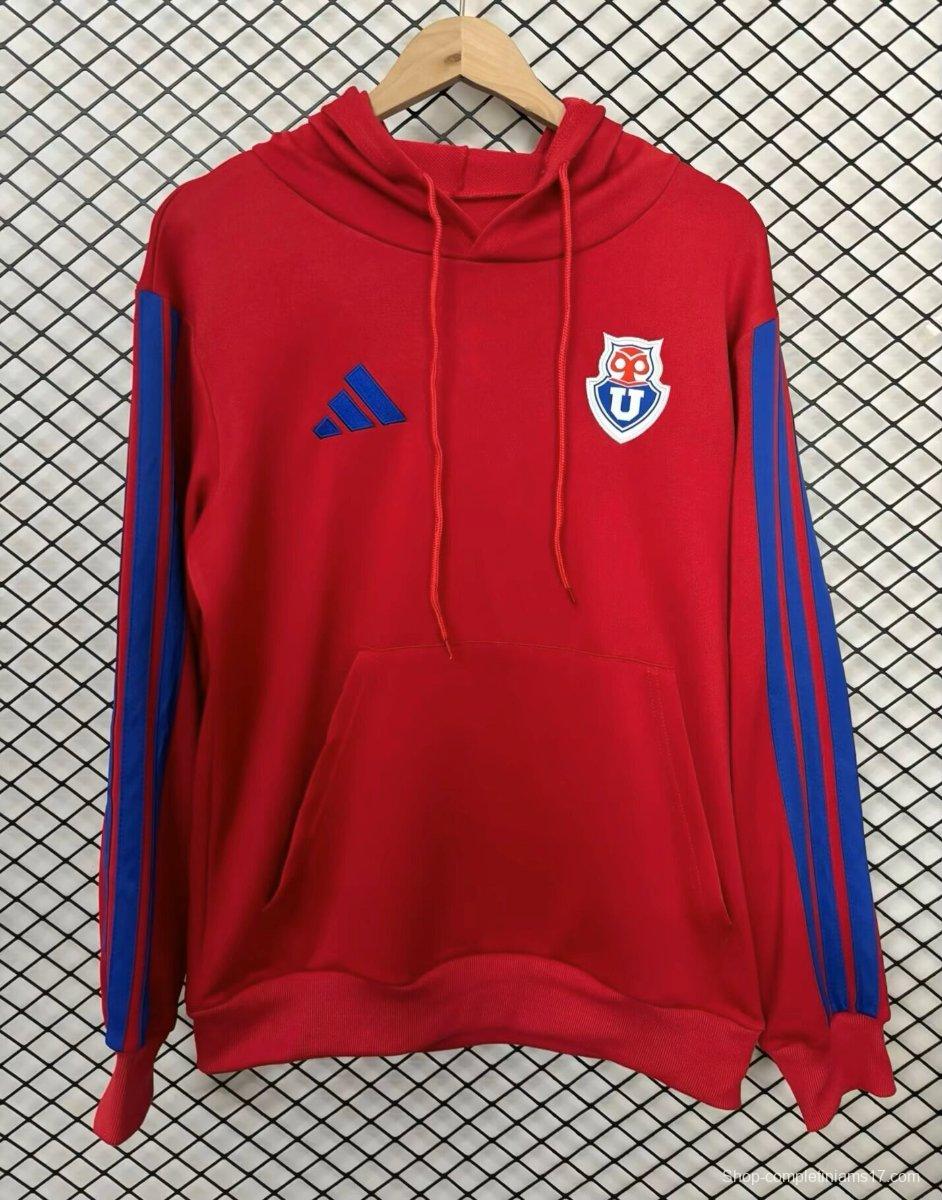 25/26 Club Universidad De Chile Red Hoodie