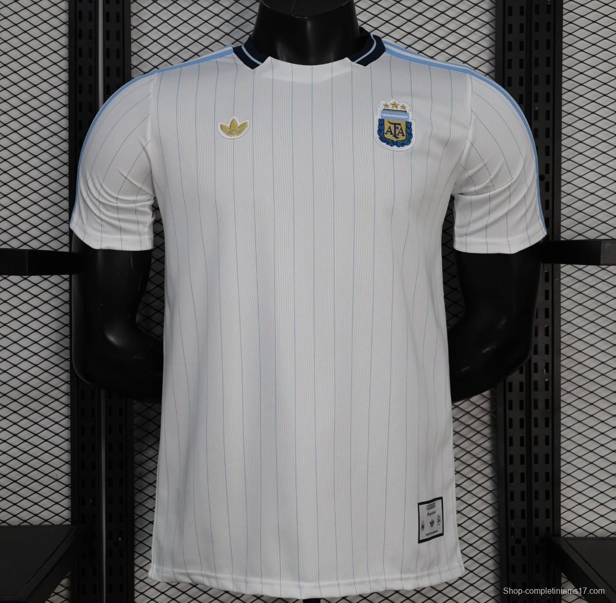 Player Version 2026 Argentina White Terrace Icons Jersey
