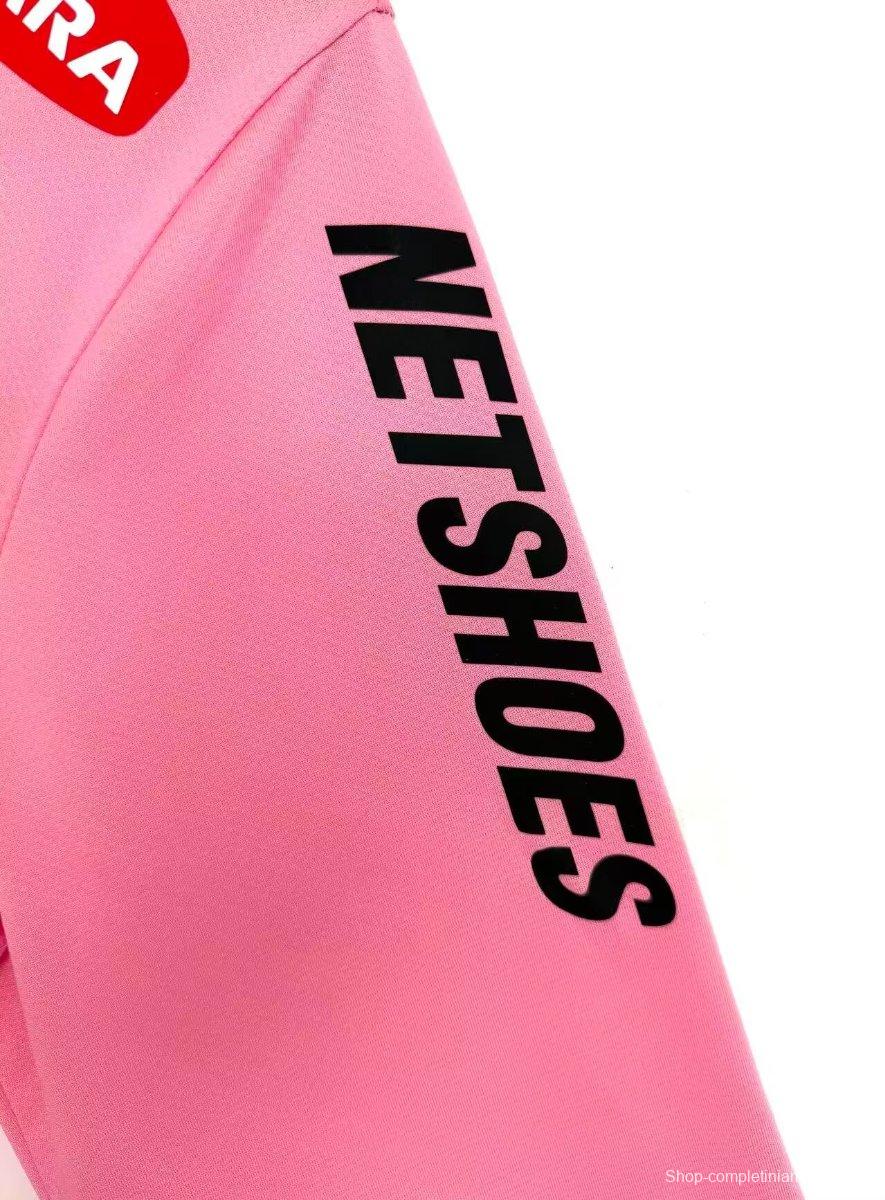 Retro 12/13 Santos Away Pink Long Sleeve Jersey