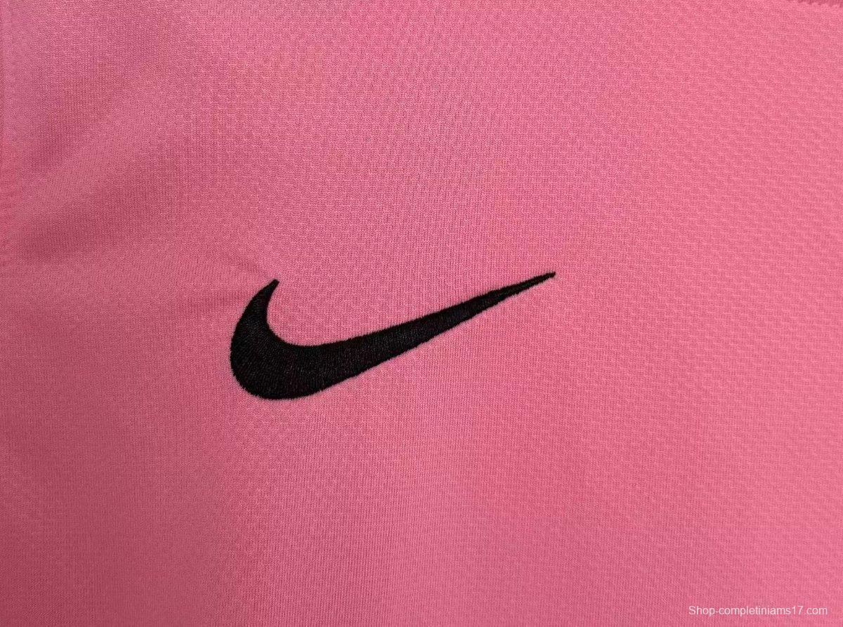 Retro 12/13 Santos Away Pink Long Sleeve Jersey