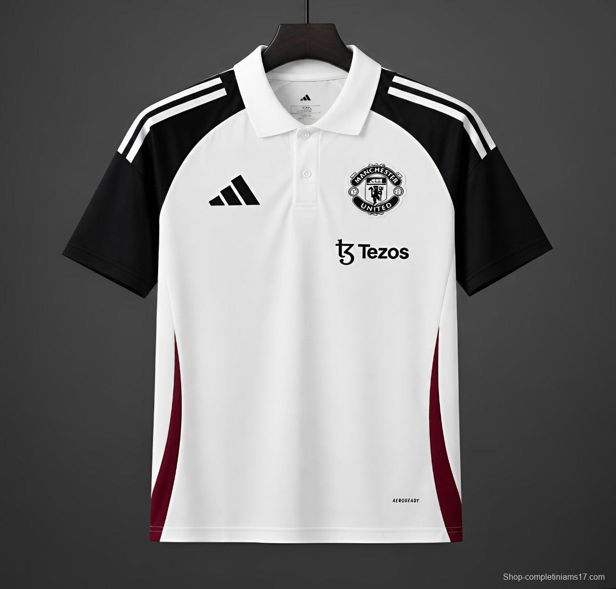 26/27 Manchester United White POLO Jersey