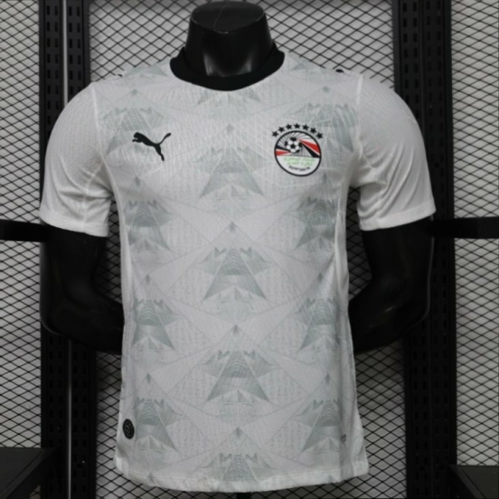 Player Version 2026 Egypt White with Grey  Away Jersey